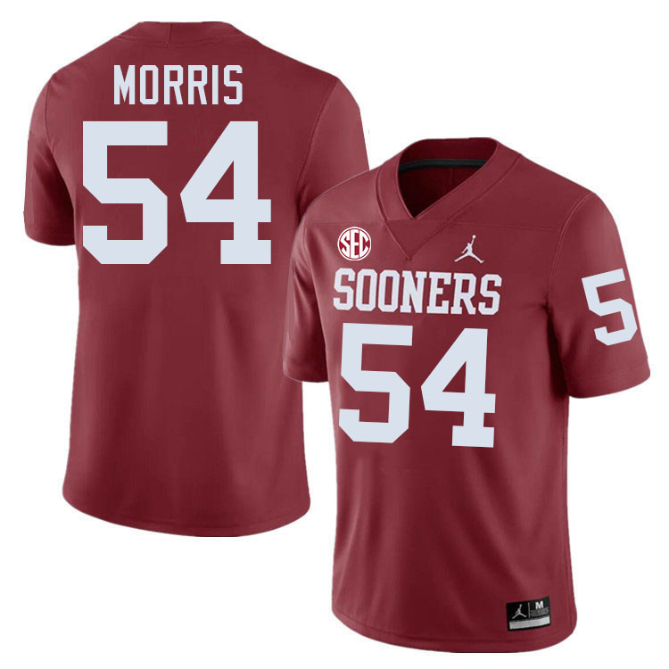Oklahoma Sooners #54 Wanya Morris College Football Jerseys,Uniforms-Crimson